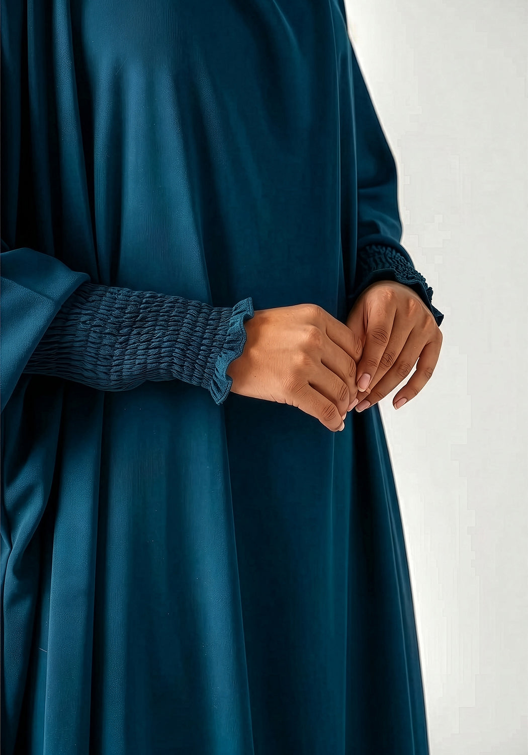 Saudi Jilbab - Teal Blue