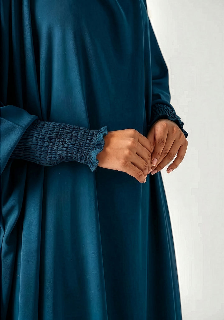 Saudi Jilbab - Teal Blue