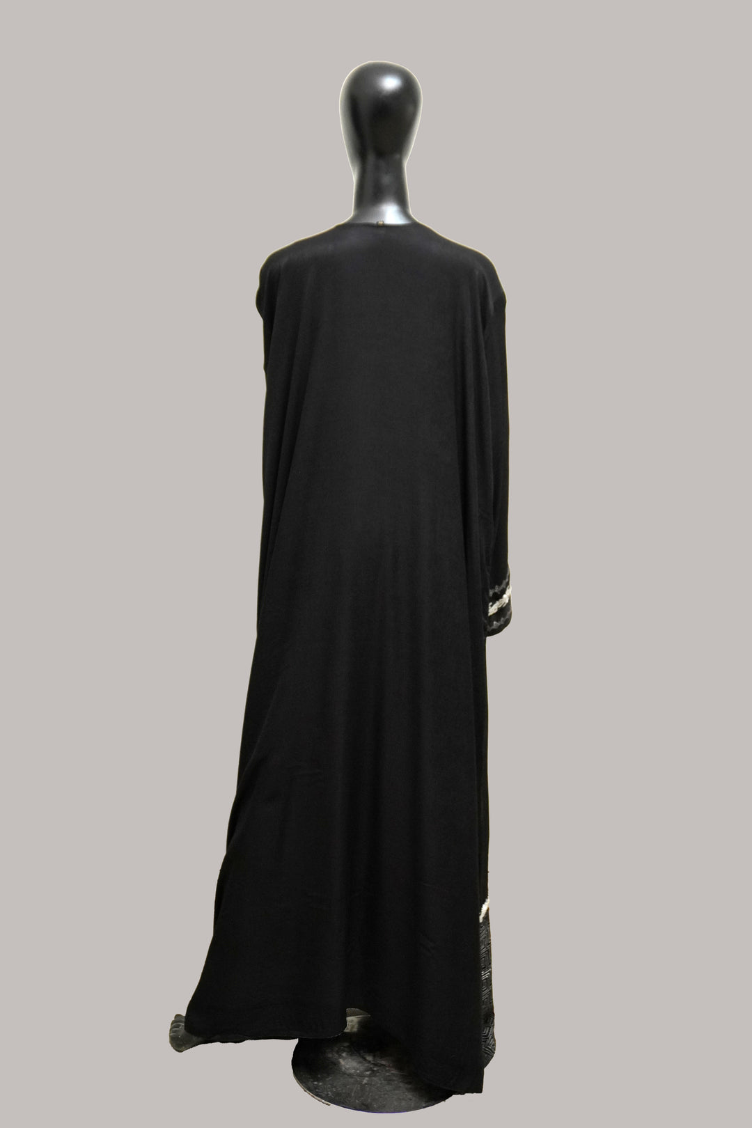 Black Premium Block Print Abaya