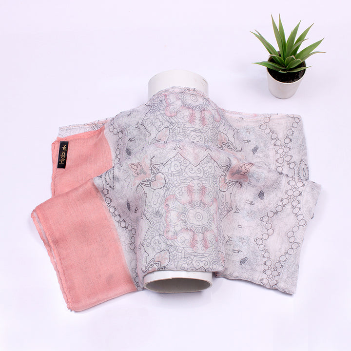 Yasmin Cotton Hijab - Peach