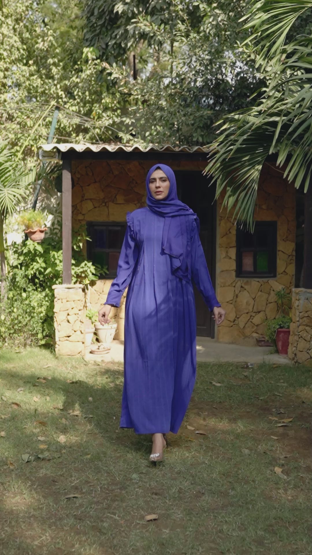 Cobalt Grace Abaya - Skyline