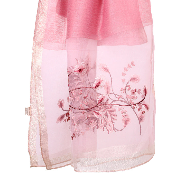 Organza Embroidery T-Pink