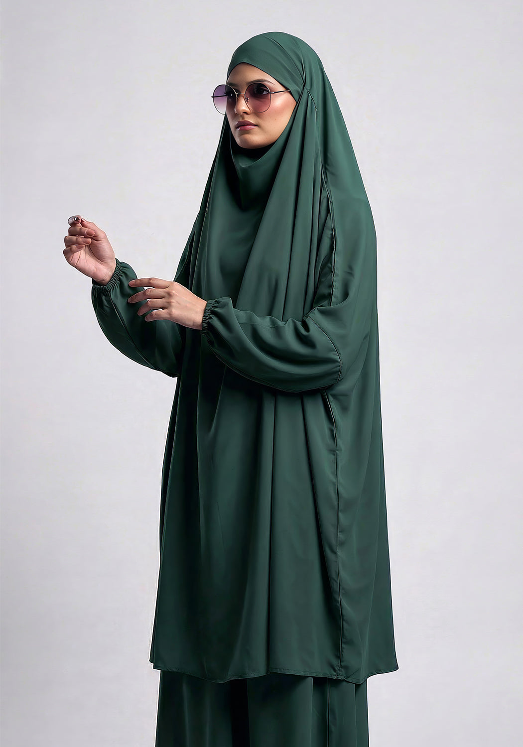 Two-Piece Jilbab - Dark Green