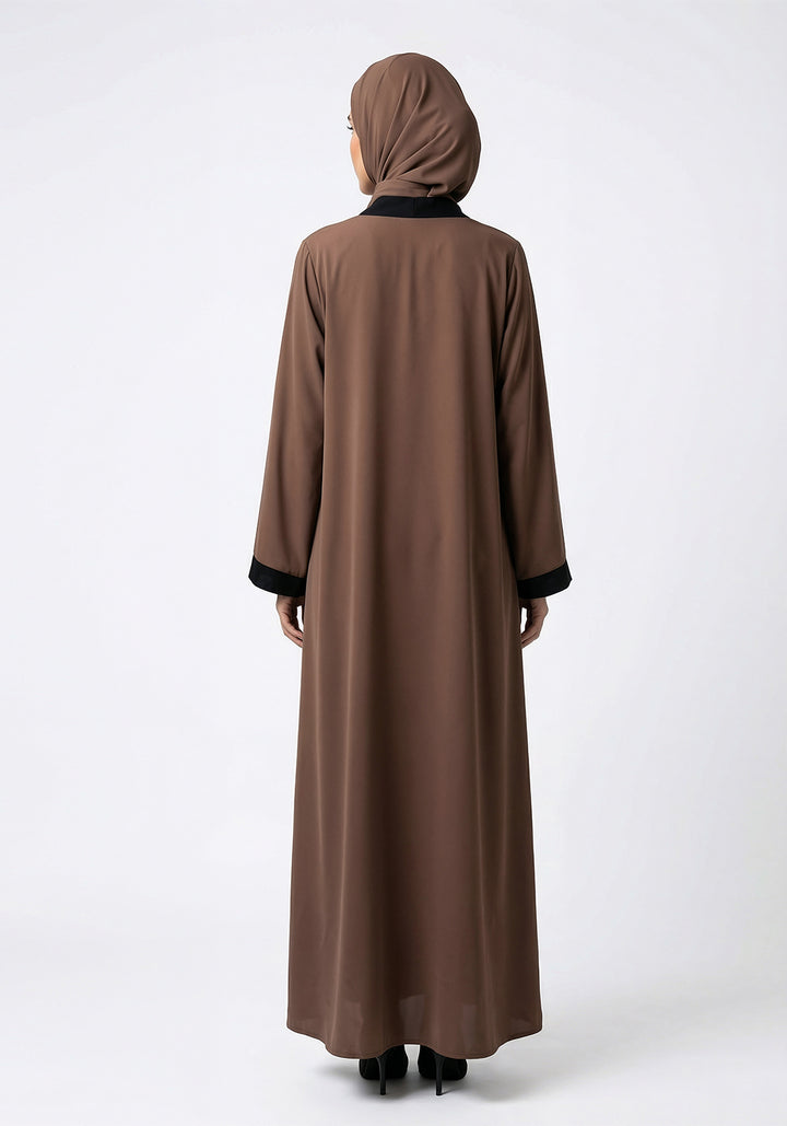 Pristine Caramel Abaya | The Classic Edits