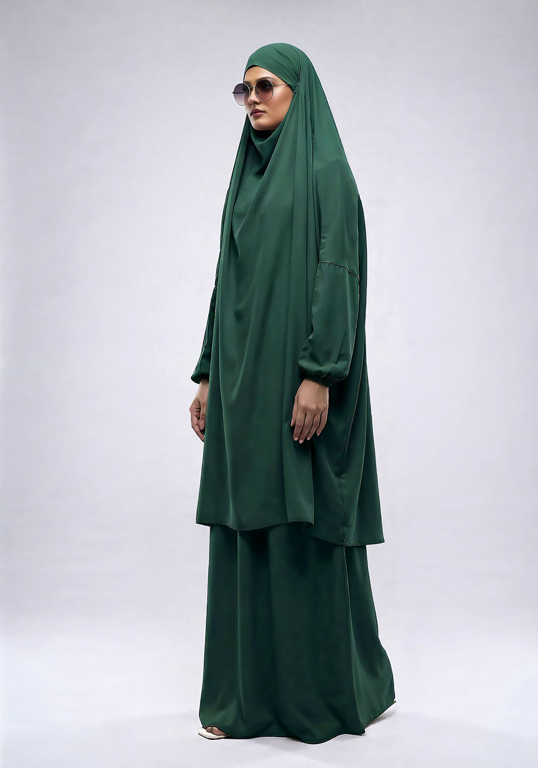 Two-Piece Jilbab - Dark Green