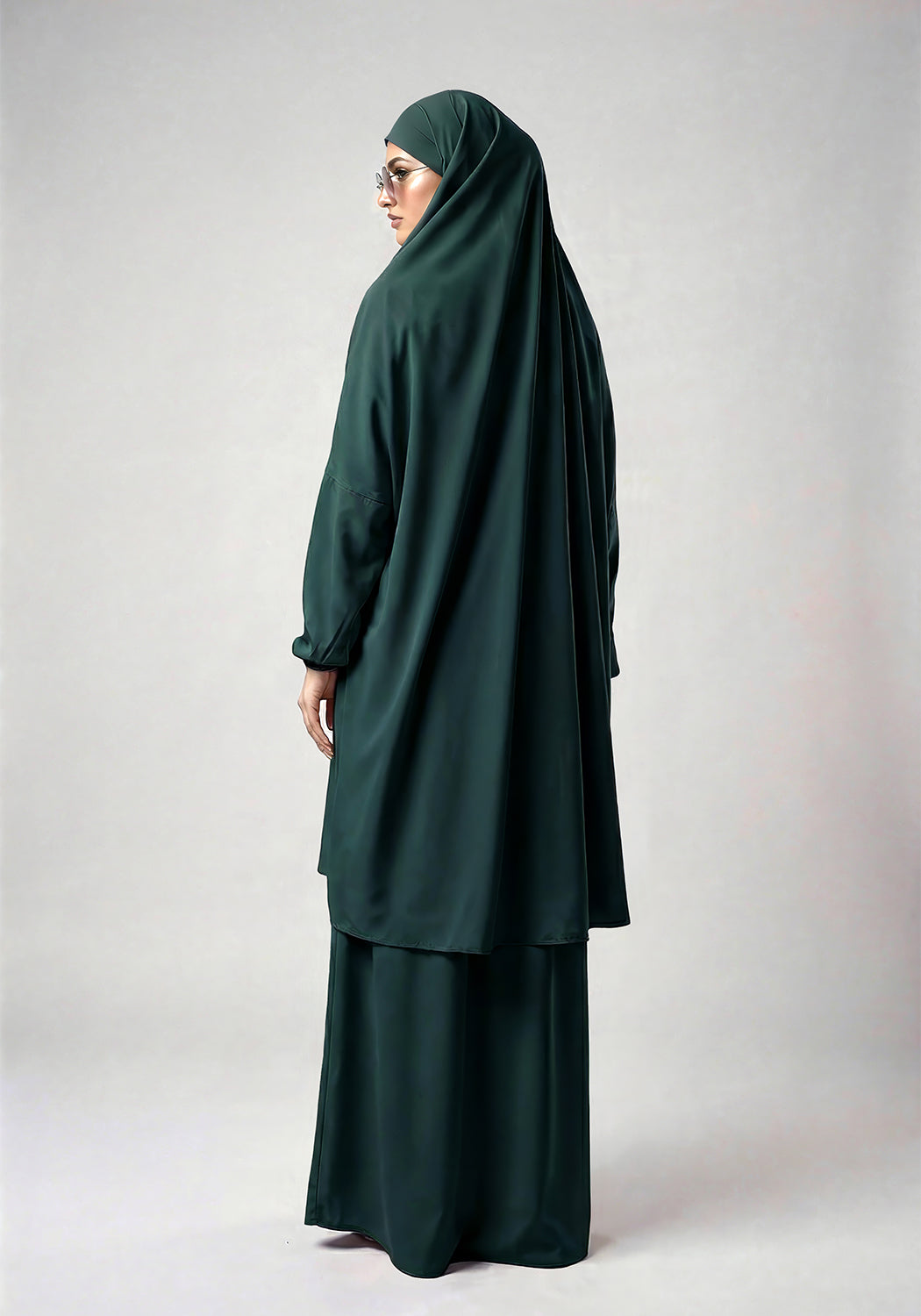 Two-Piece Jilbab - Dark Green