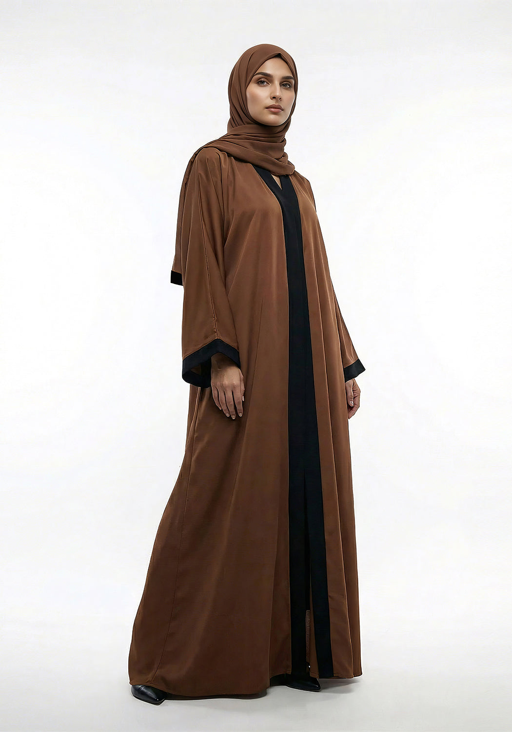Pristine Caramel Abaya | The Classic Edits