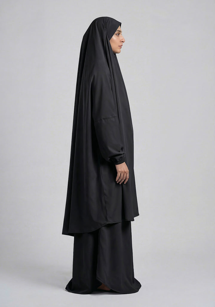 Two-Piece Jilbab - Black