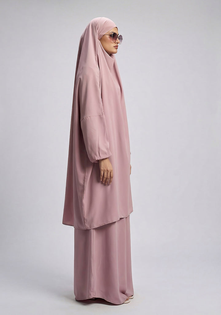 Two-Piece Jilbab - Pink