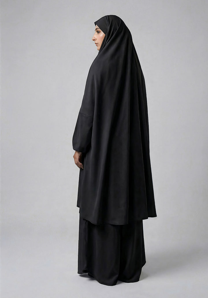 Two-Piece Jilbab - Black