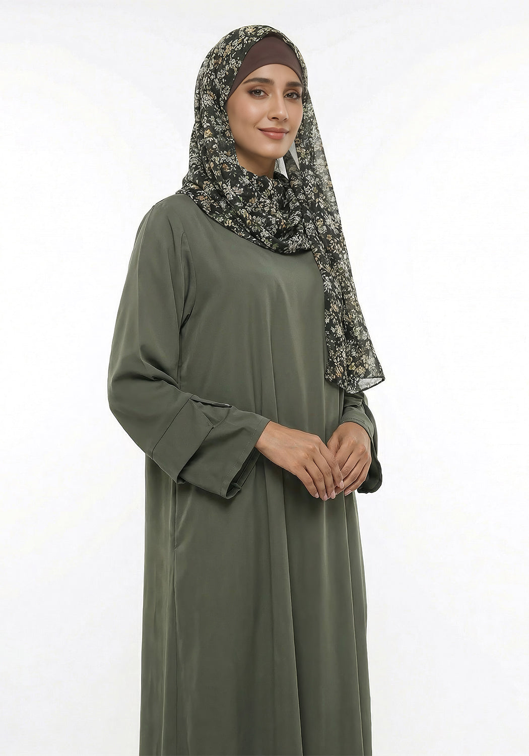 Vintage Green Abaya