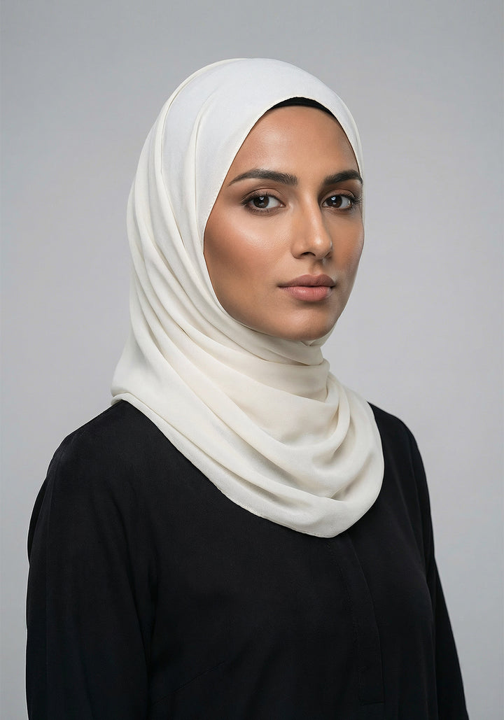 Plain Chiffon - White