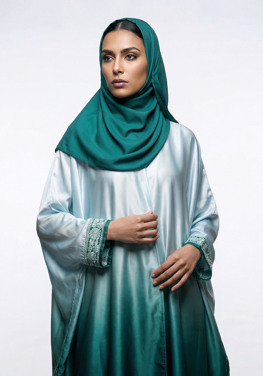 Silk Tie Dye Abaya | Serene Threads