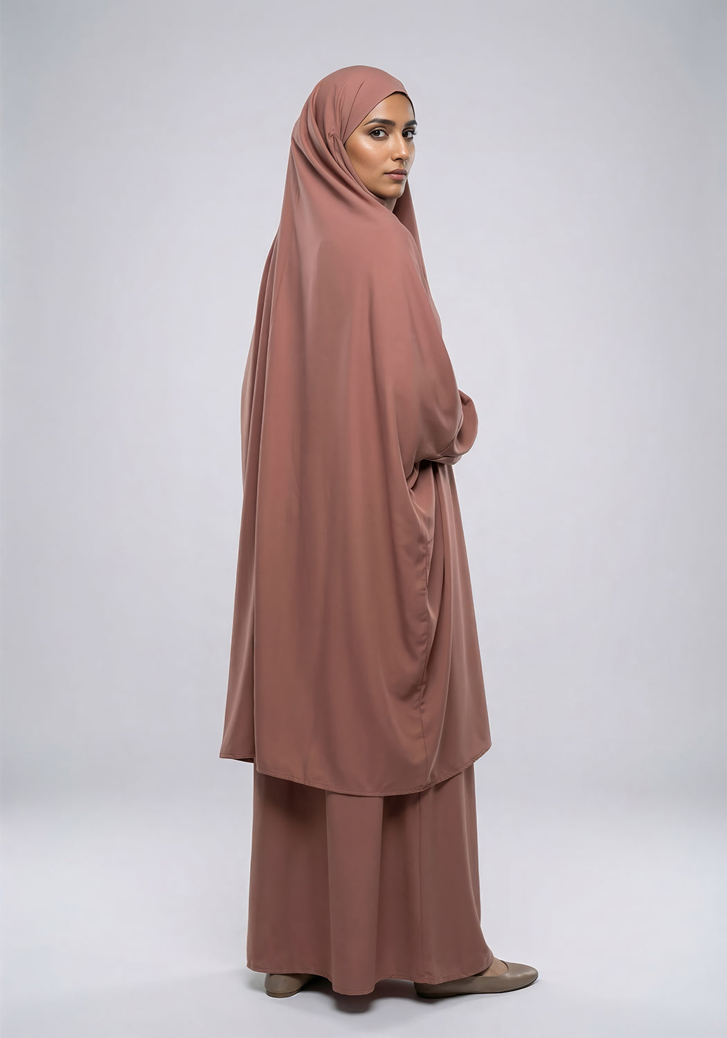 Two-Piece Jilbab - Brown