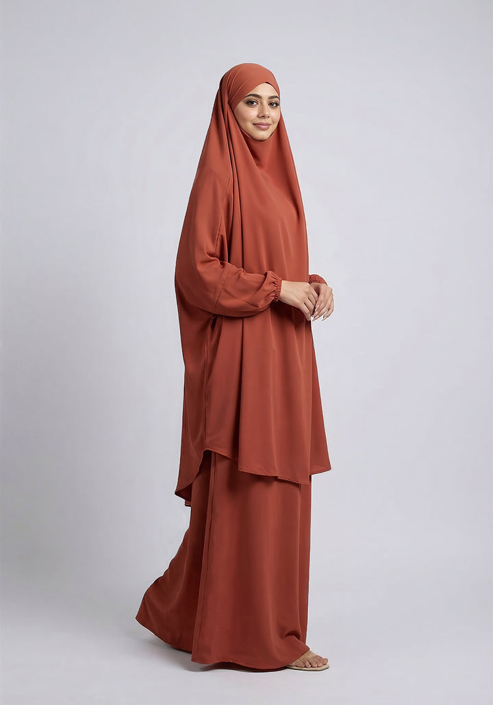 Two-Piece Jilbab - Orange