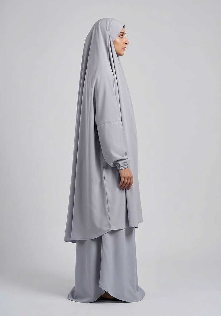 Two-Piece Jilbab - Grey