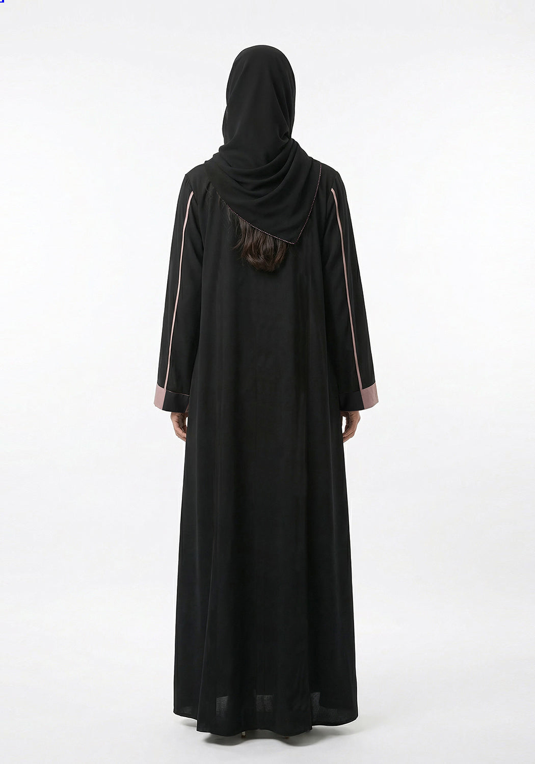 Nida Contrast Abaya | The Classic Edits