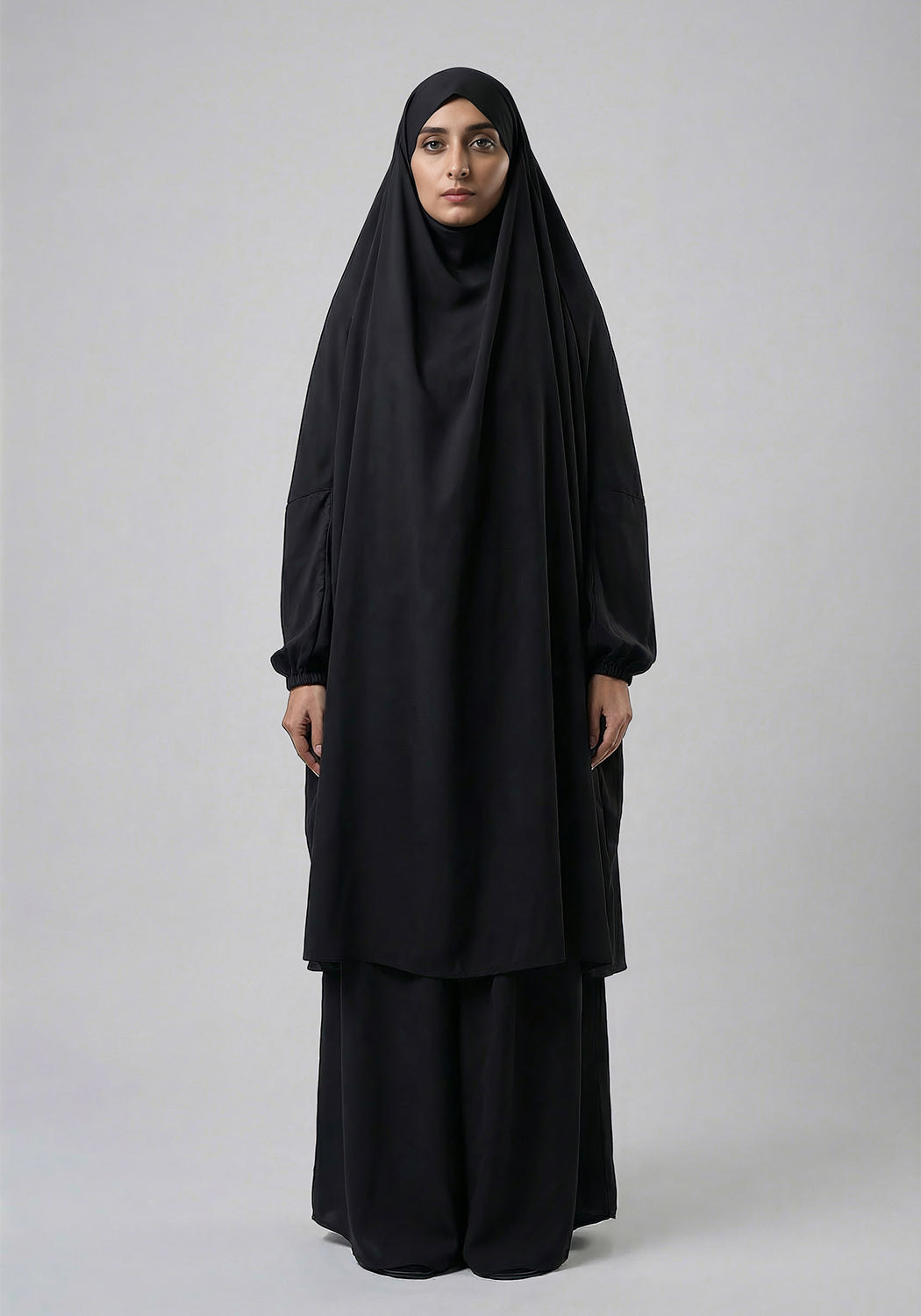 Two-Piece Jilbab - Black