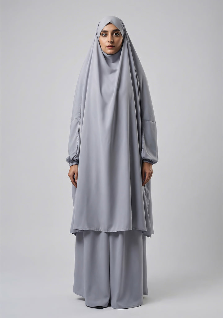 Two-Piece Jilbab - Grey