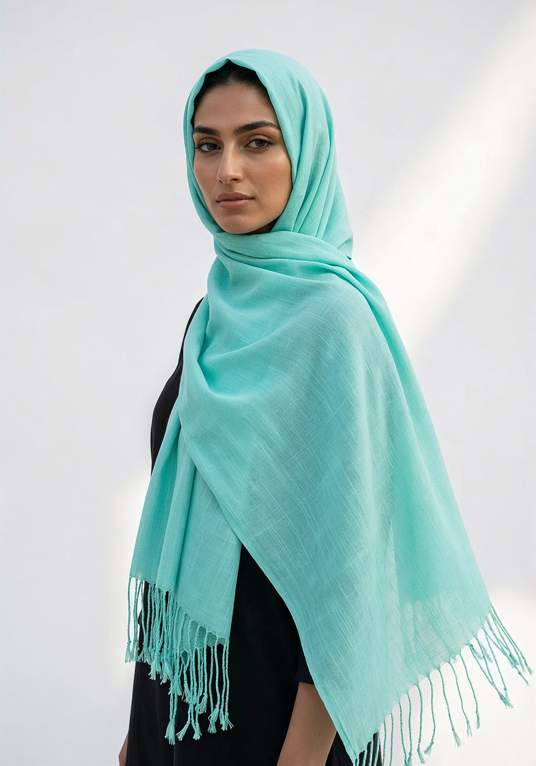 Arezoo Turkish Lawn Hijab - Sea Green