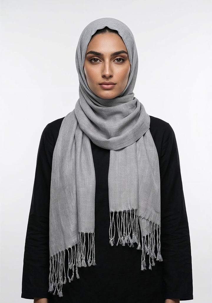Arezoo Turkish Lawn Hijab - Grey