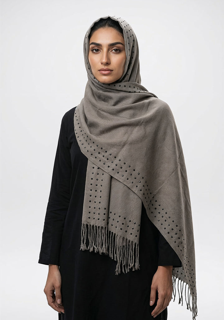 Haya Wool Hijab - Grey