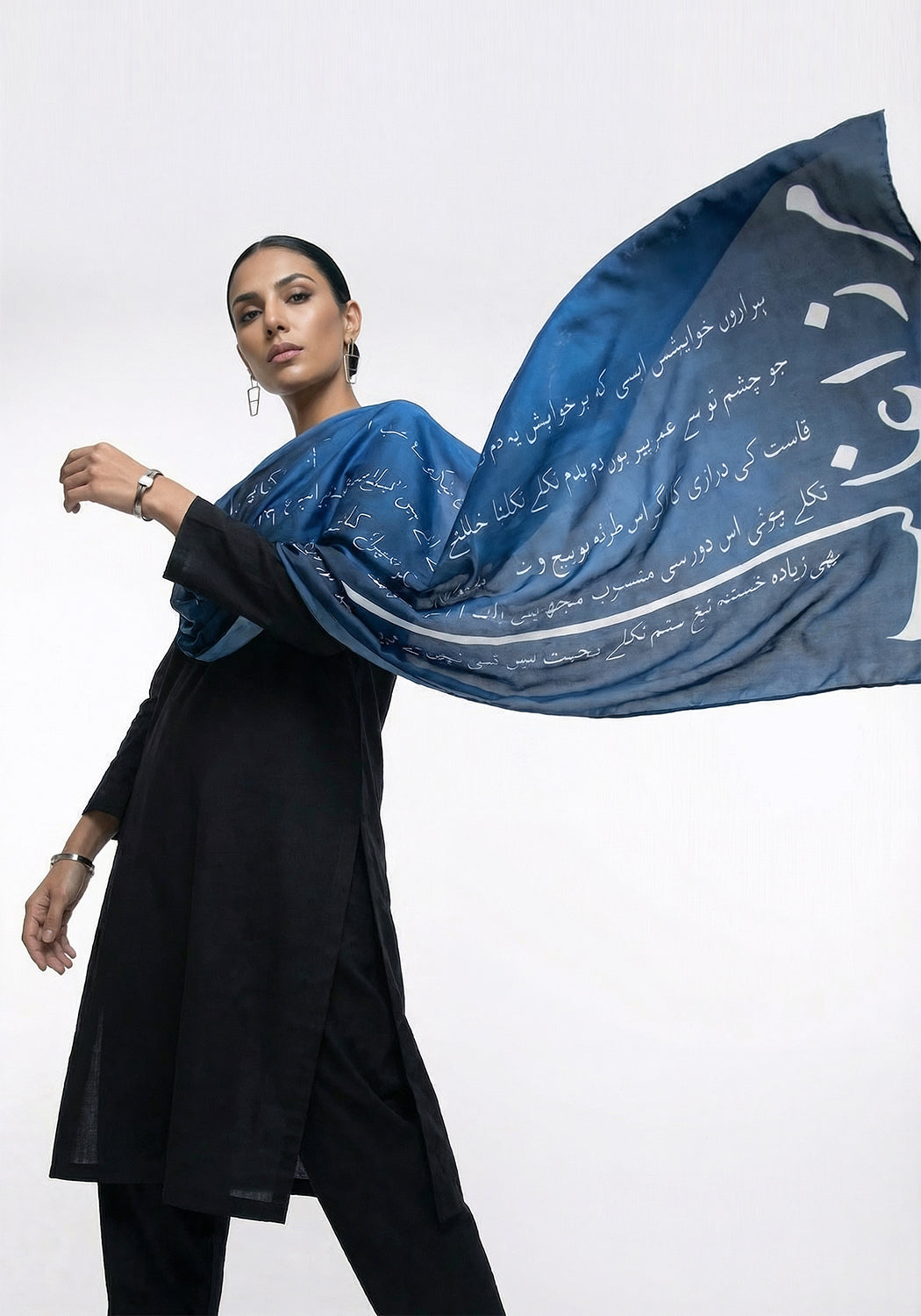 Mirza Galib Odhni - Royal Blue