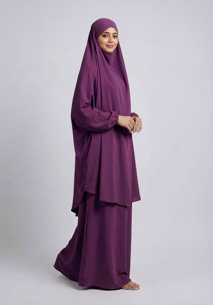Two-Piece Jilbab - Purple