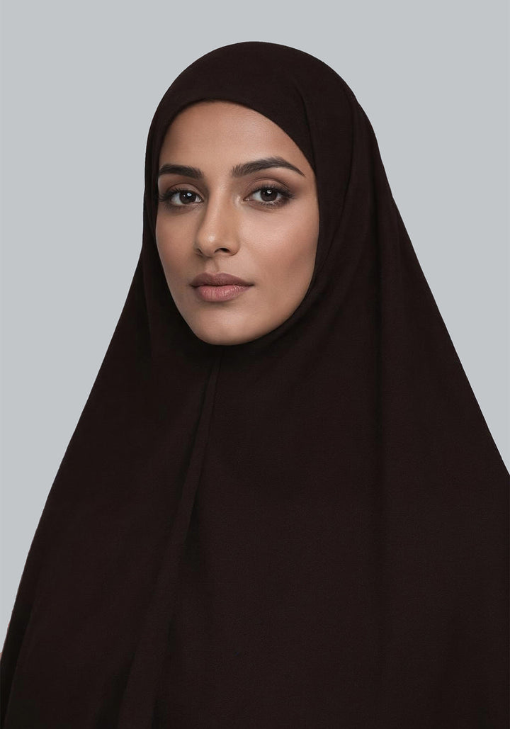 Makhna Hijab - Dark Brown