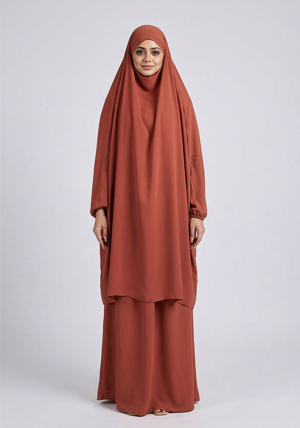 Two-Piece Jilbab - Orange