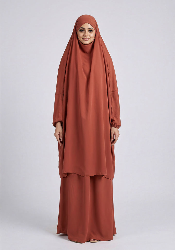 Two-Piece Jilbab - Orange