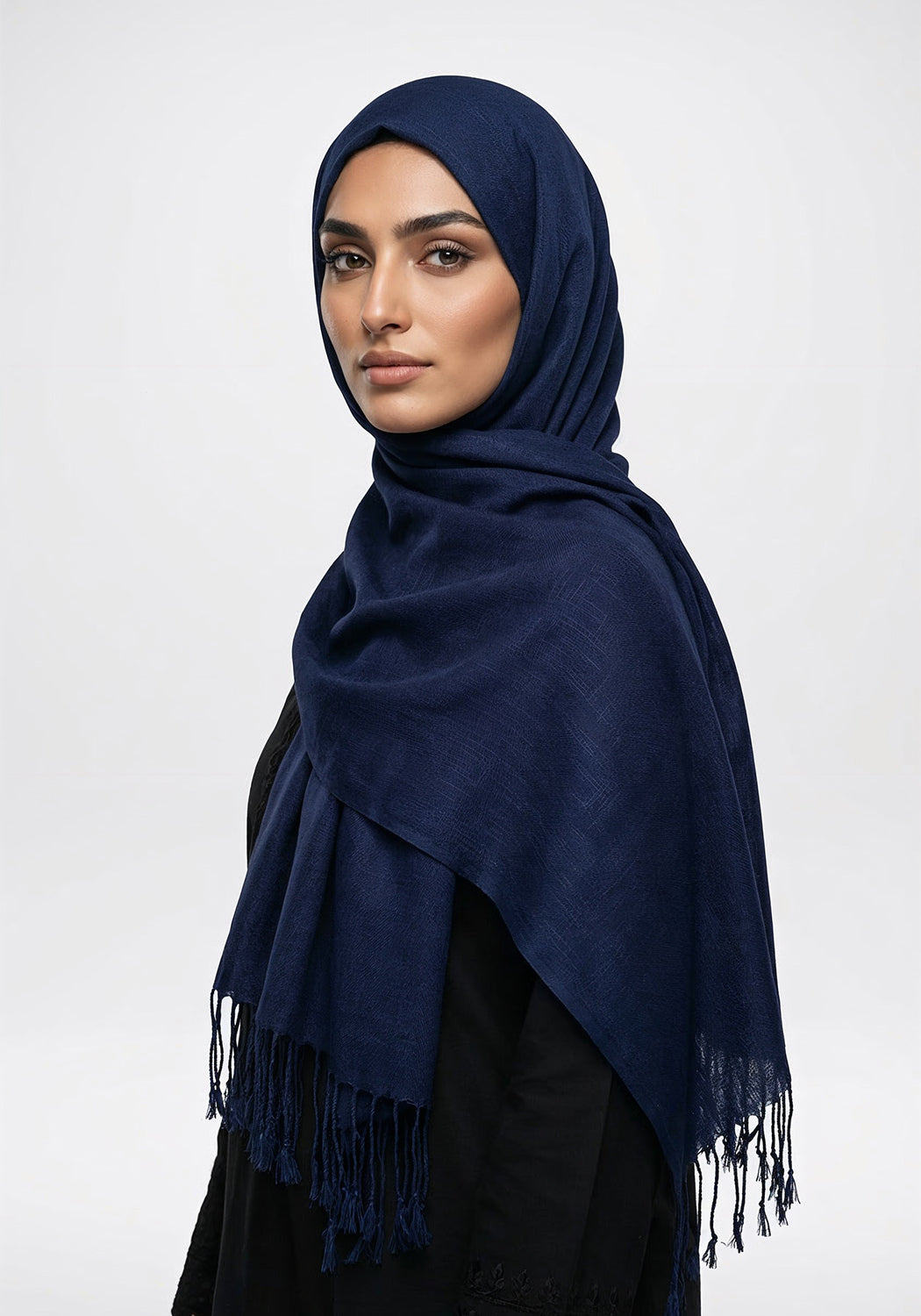 Arezoo Turkish Lawn Hijab - Navy Blue