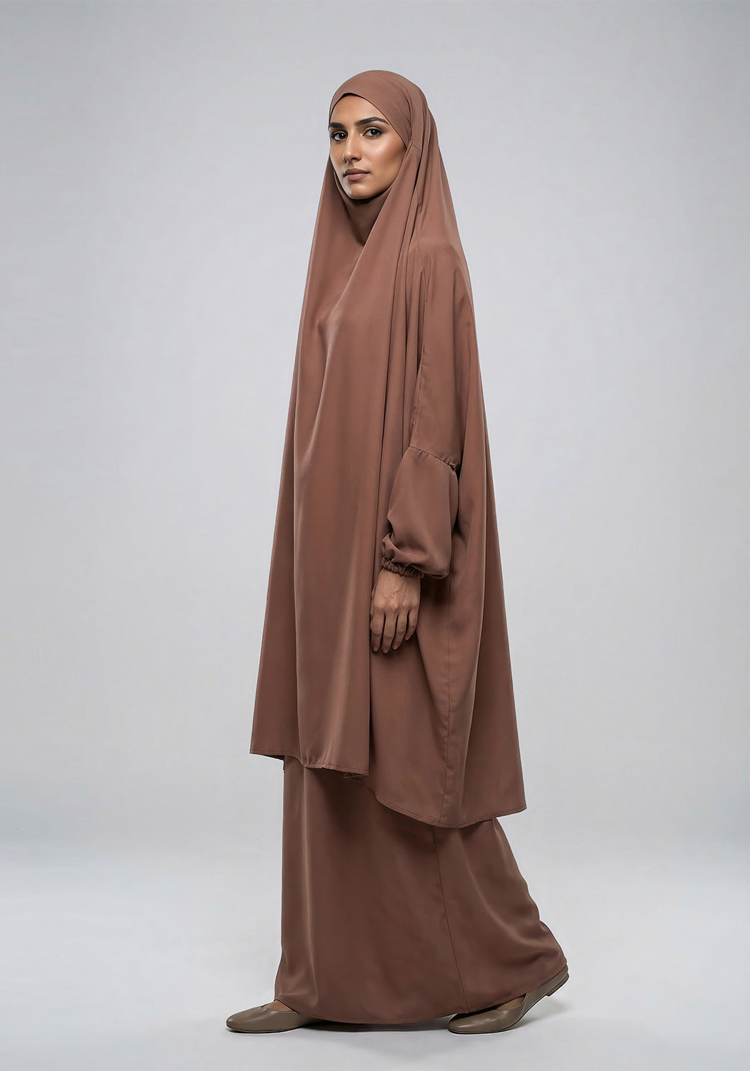 Two-Piece Jilbab - Brown
