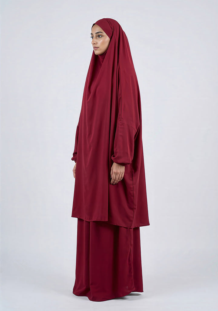 Two-Piece Jilbab - Maroon