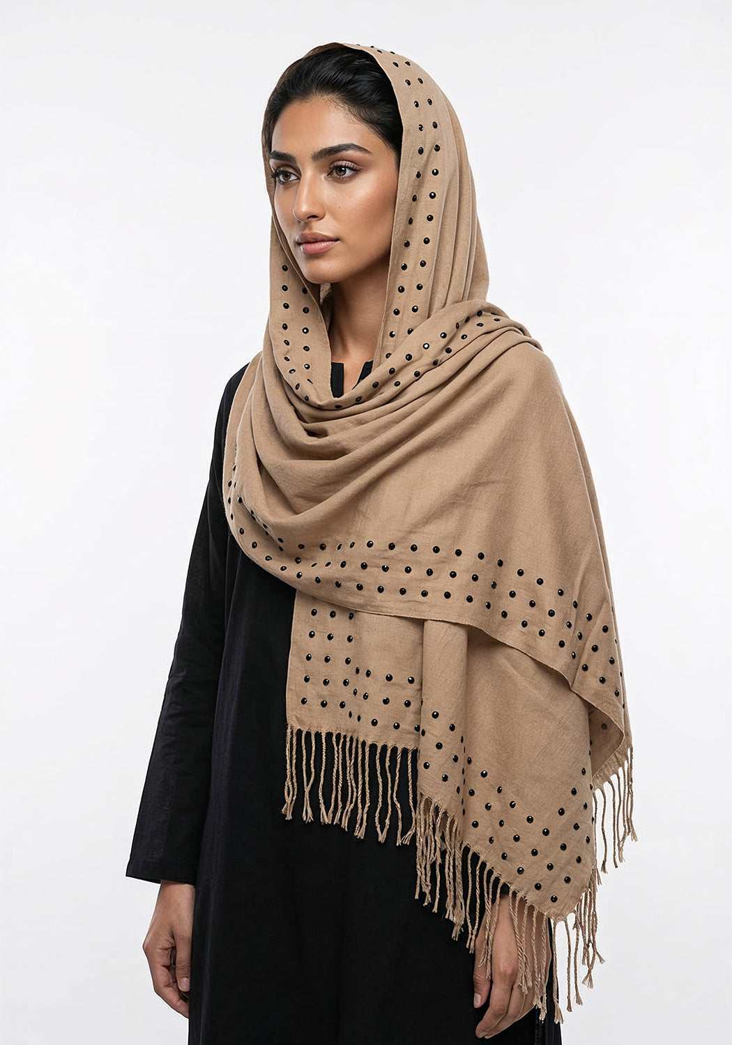 Haya Wool Hijab - Fawn