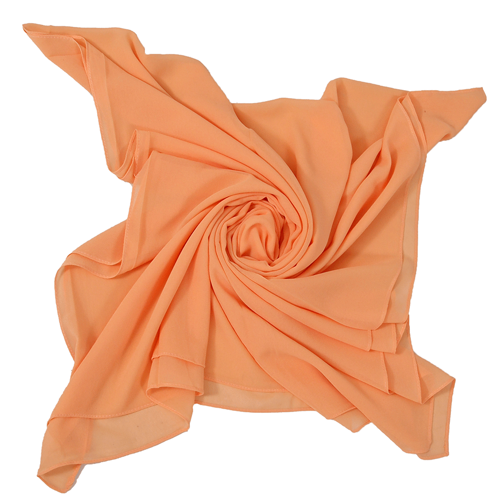 Shades Of Orange Chiffon Hijabs