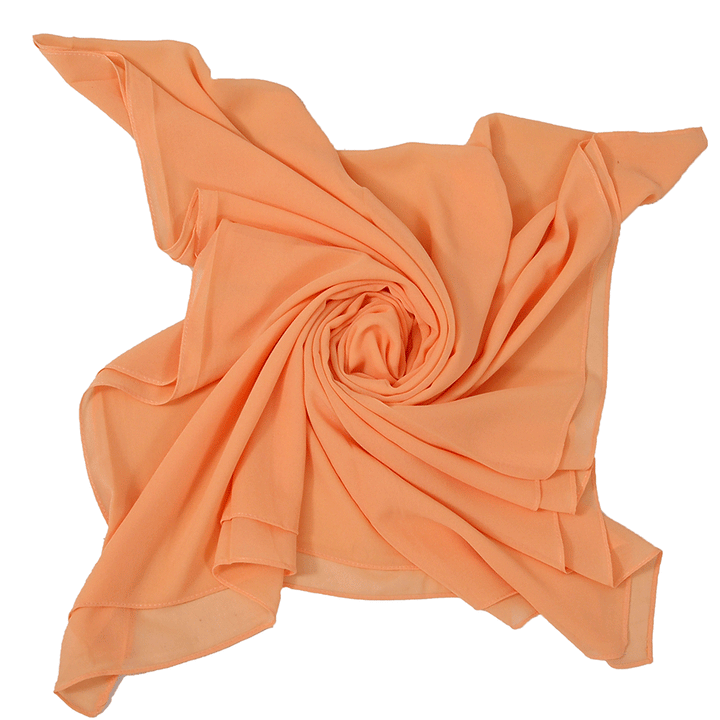 Shades Of Orange Chiffon Hijabs