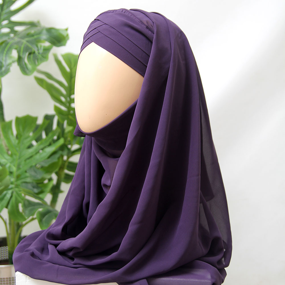 Purple Scarf Burqa Jasmine Ready To Wear Hijab