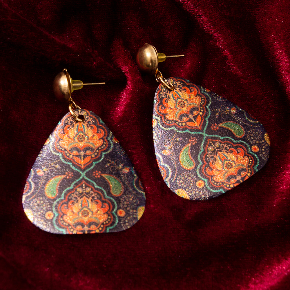 Earthy Triangular Earrings
